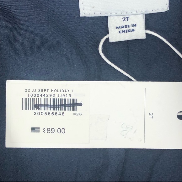 Janie And Jack Faux Fur Blue Jacket Girls Size 2T New Festive Winter Christmas - Picture 5 of 6